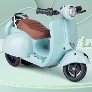 Labubu Electric Ride-On Scooter - Blue and Brown